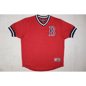 Vintage Nike Boston Red Sox Cooperstown Collection Jersey Shirt Red XL